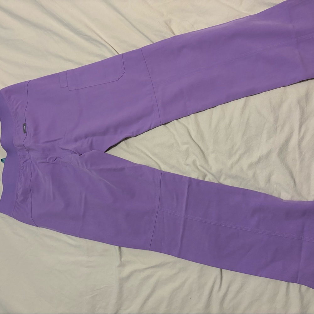 Figs Women's Purple scrub Pants in blueberry